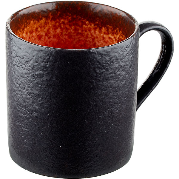 Кружка «Агат»;фарфор;300мл;D=80,H=85,L=110мм;красный