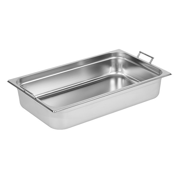 Гастроемкость GN 1/1 с ручками;сталь нерж.;,H=10см