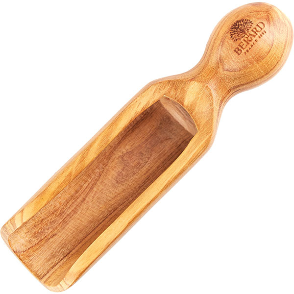 Совок для сыпучих продуктов;дер. олива;,L=15см;бежев.