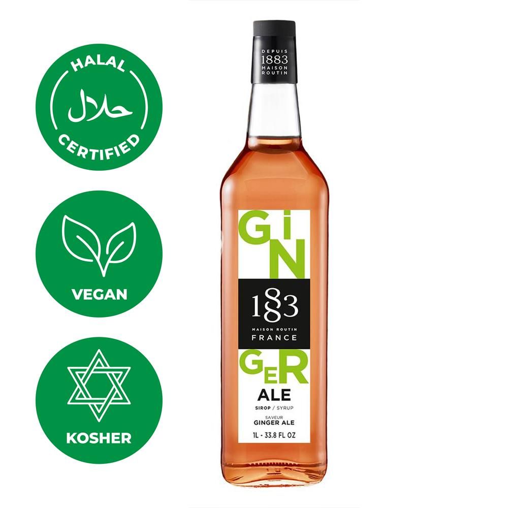 Сироп 1883 Maison Routin Имбирный Эль (Ginger Ale), 1 л, стекло