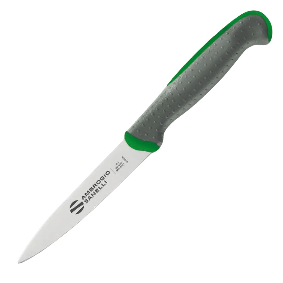 Нож Sanelli Ambrogio серии Tecna, TT82011G, для овощей 110 мм, зеленый