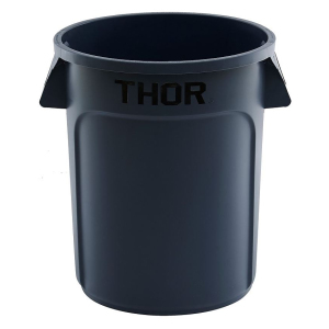 Контейнер THOR D 490мм H 570мм 75л пластик серый TRUST 1012GY