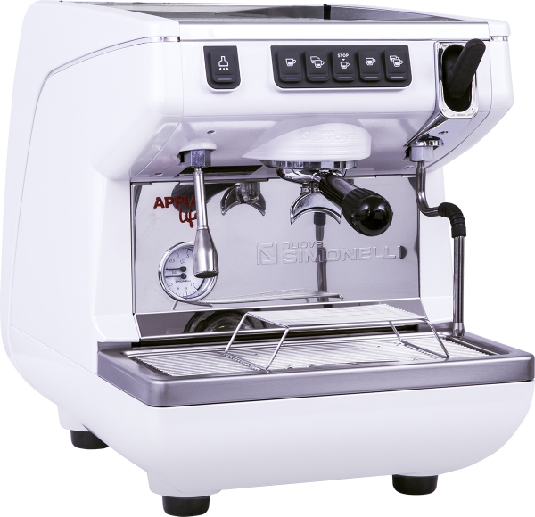 КОФЕМАШИНА РОЖКОВАЯ NUOVA SIMONELLI APPIA LIFE 1 GR V 220V ВЫС.ГР. АВТОМАТ БЕЛАЯ