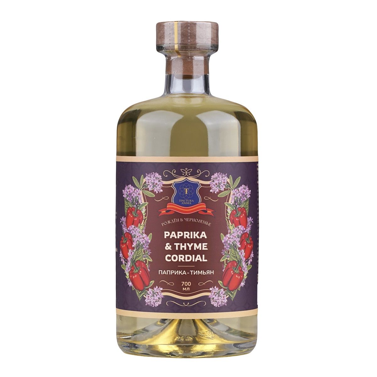 Напиток безалкогольный, КОРДИАЛ-ПАПРИКА-ТИМЬЯН, бренд "Tinctura Anima ", 700 мл.