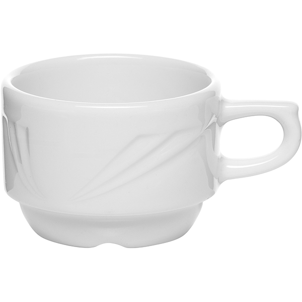 Чашка кофейная «Аркадия»;фарфор;80мл;D=60,H=45,B=90мм;белый