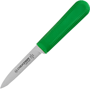 Нож для чистки овощей;,L=180/85,B=19мм;зелен.