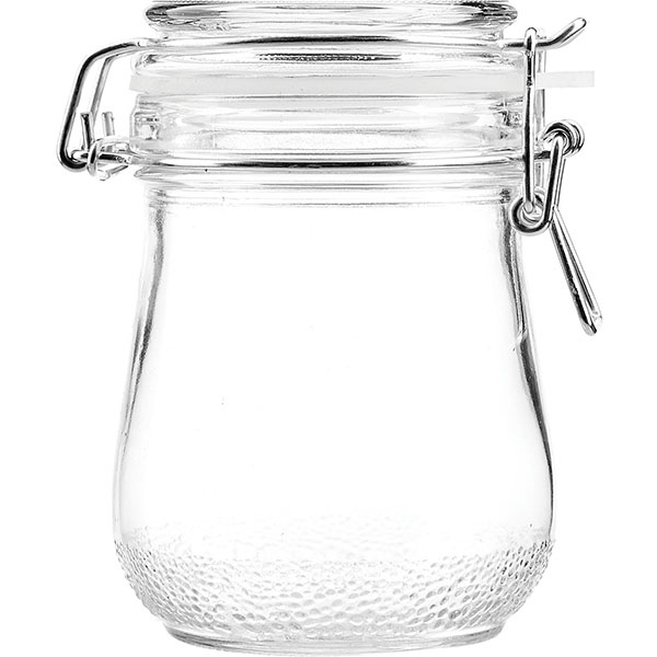 Банка круглая с крышкой;стекло,силикон;0,5л;D=90,H=131мм;прозр.