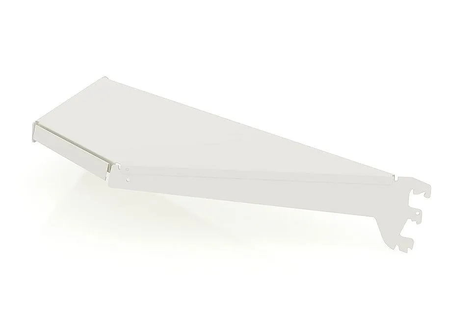 Полка угловая внутренняя с кронштейнами (G=300, шагрень, RAL 9010)