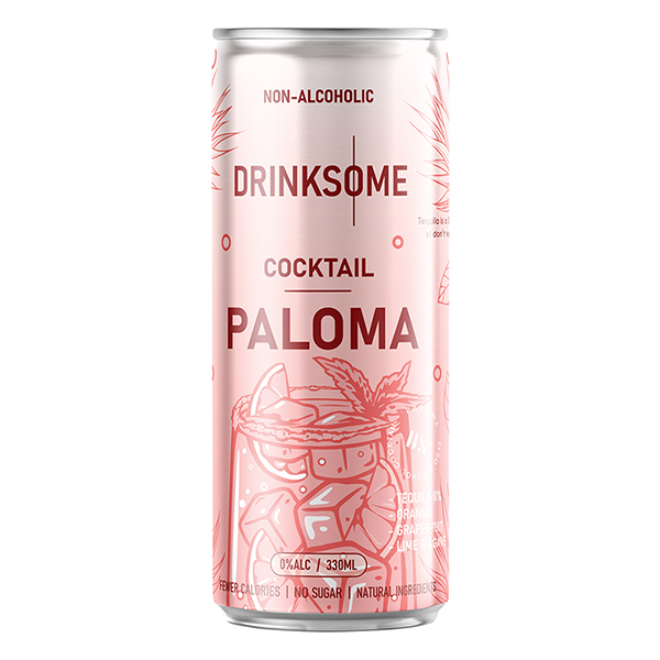 Напиток безалкогольный «Палома» Drinksome;жесть белая;330мл;D=55,H=143мм;оранжев.