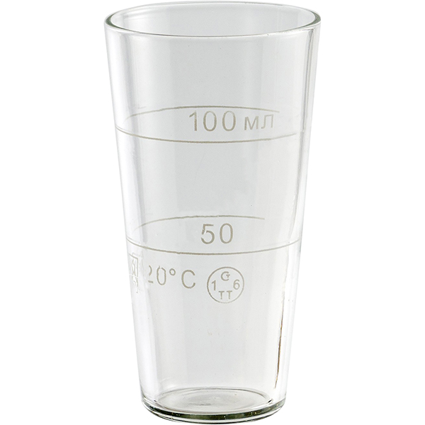 Емкость мерная;стекло;100мл;D=55,H=100мм;прозр.
